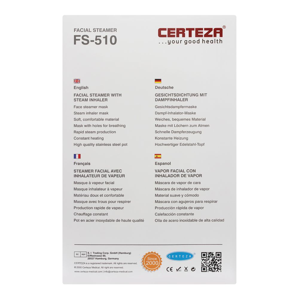 Certeza Facial Steamer, FS-510 - Image 4