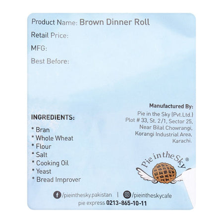 Pie In The Sky Brown Dinner Roll, 6 Pieces - Image 2