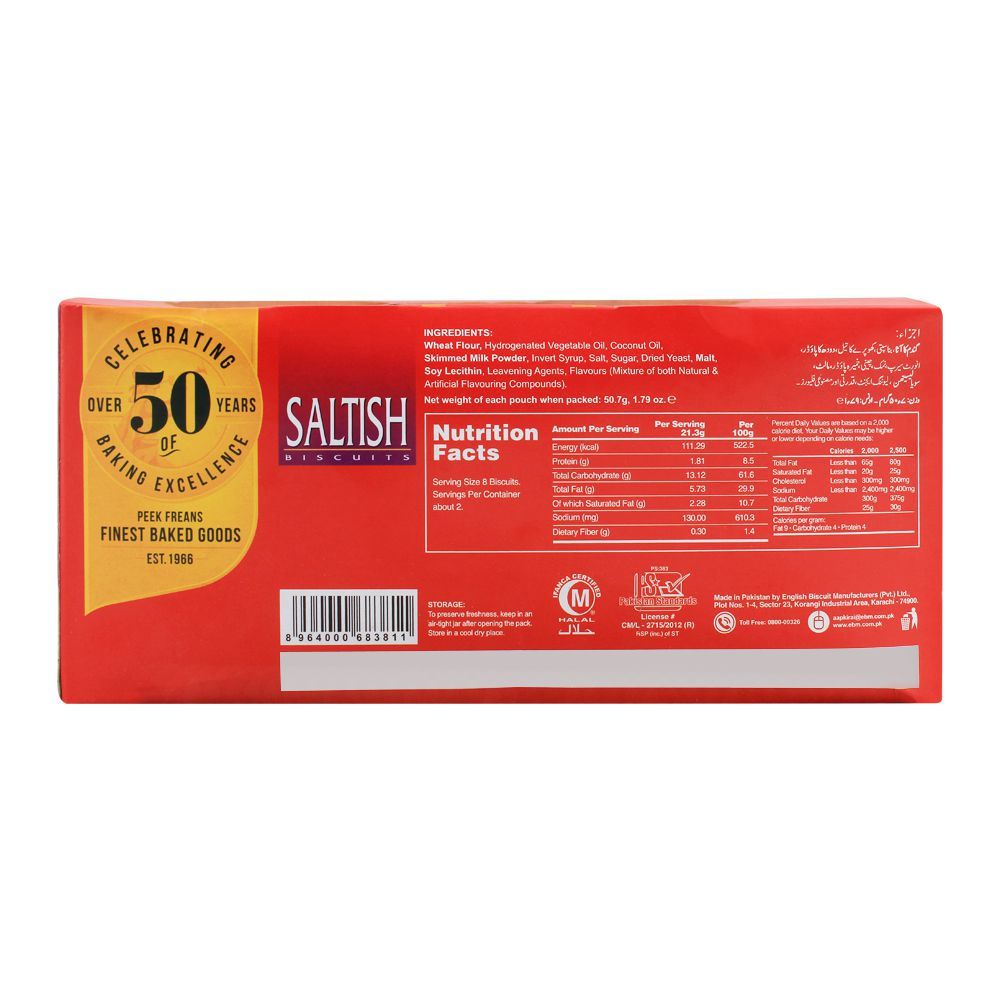 Peek Freans Saltish Biscuits, 12 Pouches - Image 2