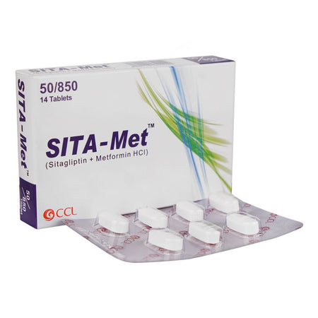 Sita Met Tablets, 50/850mg - Main Image