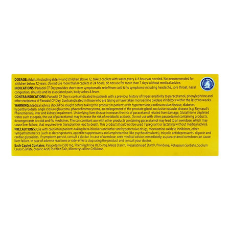 GSK Panadol-CF Day Caplet, 1-Strip - Image 3