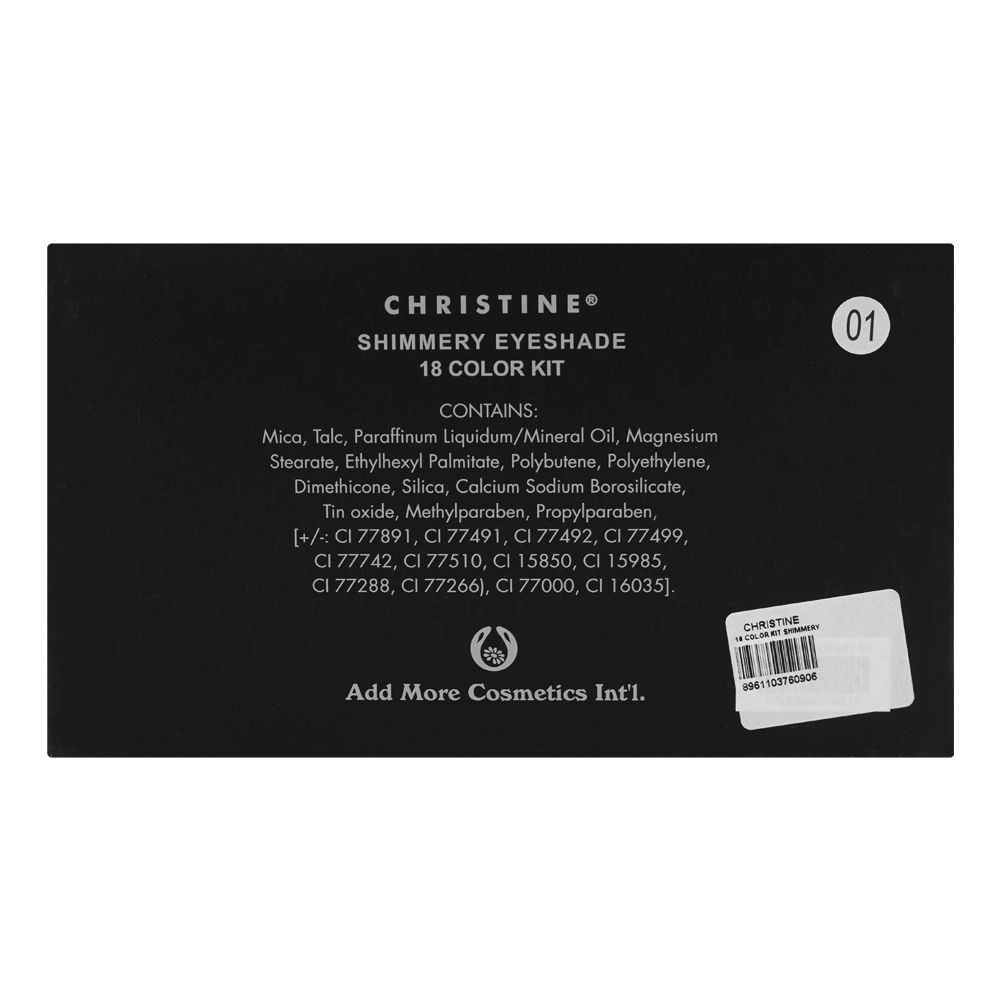 Christine Shimmery Eyeshade Kit, 18-Pack - Image 3