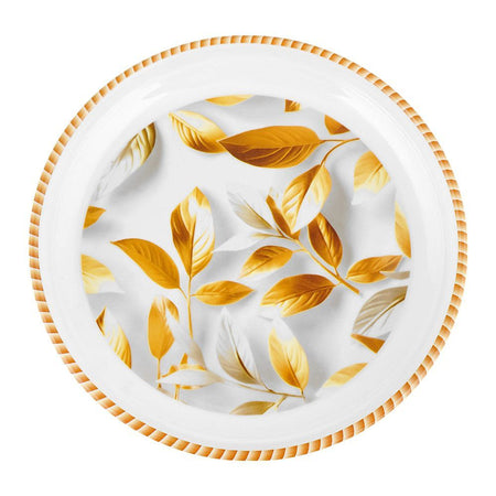 Sky Melamine Flat Plate, Brown, 10 Inches - Main Image