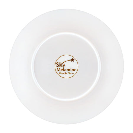 Sky Melamine Deep Plate, Brown, Quarter - Image 2