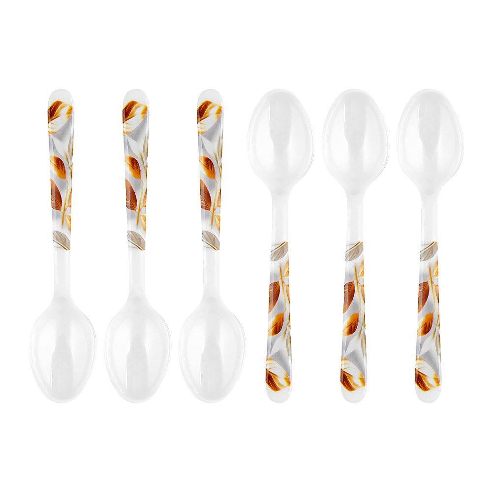 Sky Melamine Dinner Spoon, Brown, 6 Pieces - Main Image