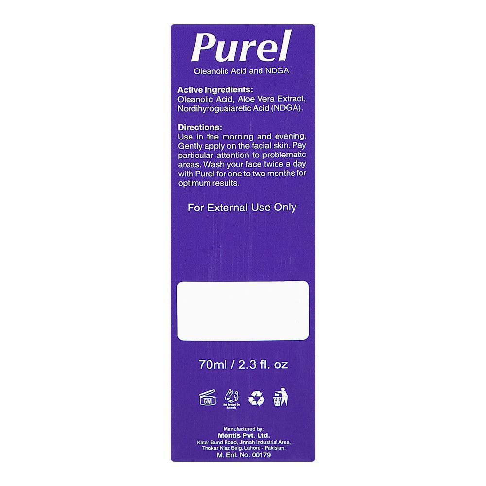 Purel Anti Acne Face Wash with Aloe Vera, 70ml - Image 3