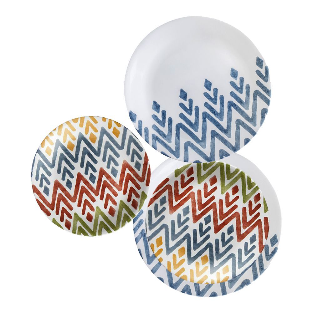 Corelle Vive Plate Set, Zamba, 18 Pieces - Main Image