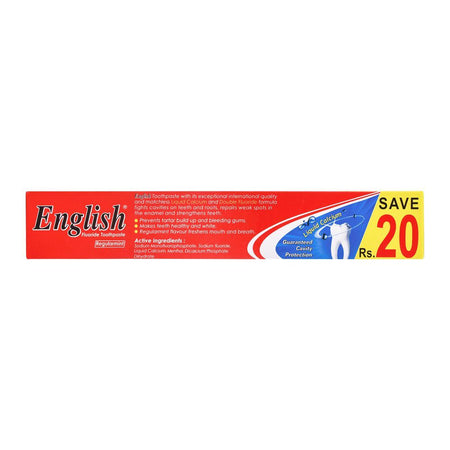 English Regular mint Fluoride Toothpaste, Saver Pack Rs.40/- - Image 6