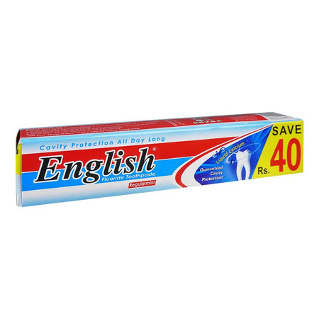 English Regular mint Fluoride Toothpaste, Saver Pack Rs.40/- - Image 3