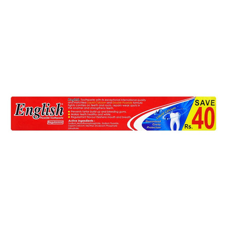 English Regular mint Fluoride Toothpaste, Saver Pack Rs.40/- - Image 7