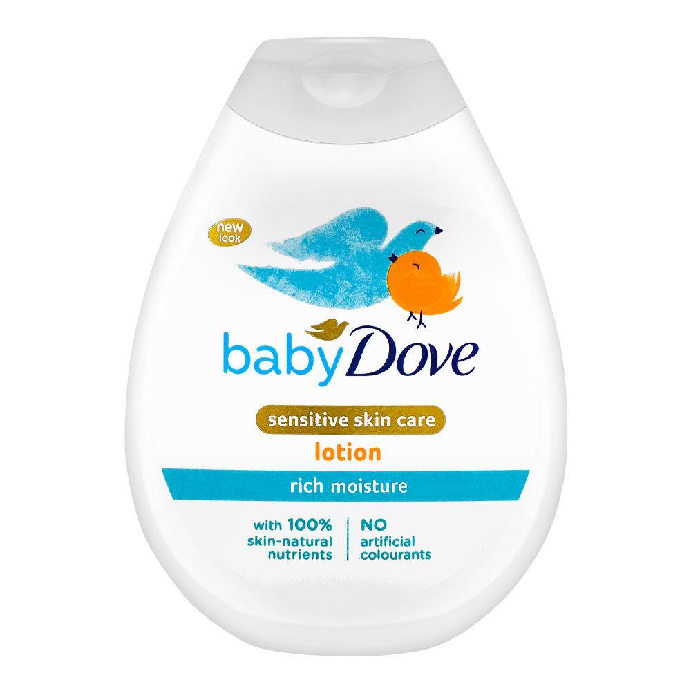 Dove Sensitive Skin Care Rich Moisture Baby Lotion, 200ml - Main Image