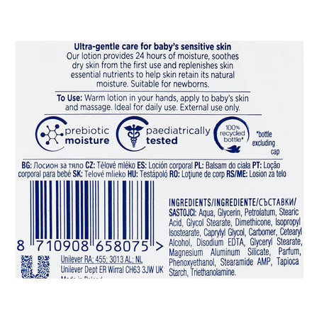 Dove Sensitive Skin Care Rich Moisture Baby Lotion, 200ml - Image 3