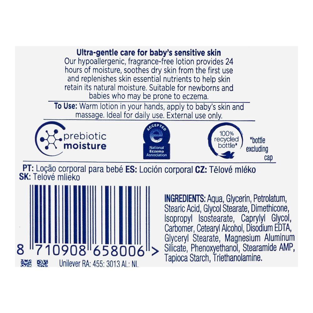 Dove Sensitive Skin Care Fragrance-Free Moisture Baby Lotion, 200ml - Image 3
