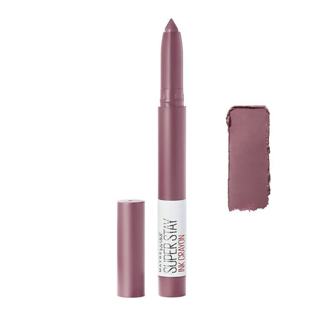 Maybelline New York Super Stay Ink Crayon Matte Longwear Lipstick, 8hrs long wear Matte Lipstick - 25 Stay Exceptional - Image 2