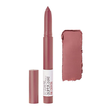 Maybelline New York Super Stay Ink Crayon Matte Longwear Lipstick, 8hrs long wear Matte Lipstick - 15 Lead The Way - Image 2