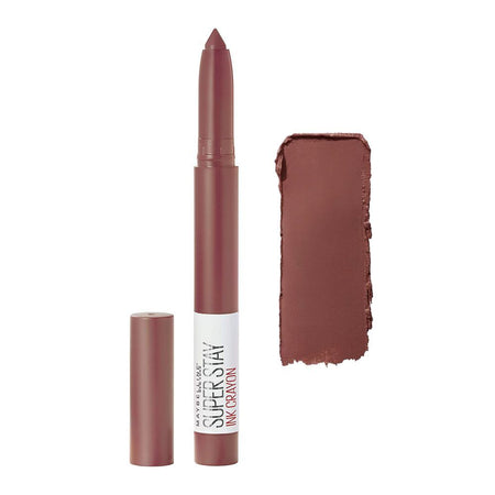 Maybelline New York Super Stay Ink Crayon Matte Longwear Lipstick, 8hrs long wear Matte Lipstick - 20 Enjoy The View - Image 2