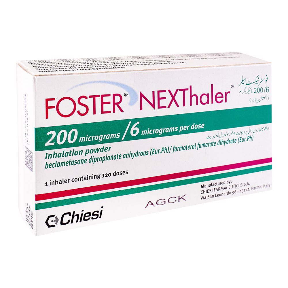 Chiesi Pharmaceuticals Foster NEXThaler, 200/6mg, 120 Doses - Main Image