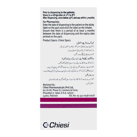Chiesi Pharmaceuticals Foster Inhaler, 100/6mg, 120 Actuations, 8ml - Image 2