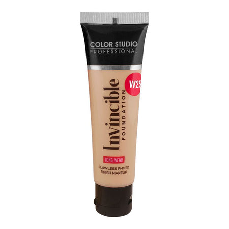 Color Studio Flawless Photo Finish Makeup Invincible Foundation, Long Wear, Water Resistant, SPF 12, 30ml, W25 Golden Beigey - Main Image