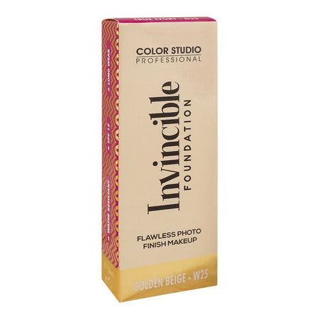 Color Studio Flawless Photo Finish Makeup Invincible Foundation, Long Wear, Water Resistant, SPF 12, 30ml, W25 Golden Beigey - Image 2