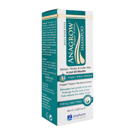 Jen Pharm Anagrow Shampoo, For All Hair Types, 100ml - Main Image