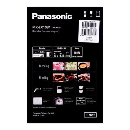 Panasonic Blender With Dry Mill, 400W, White, MX-EX1081 - Image 4
