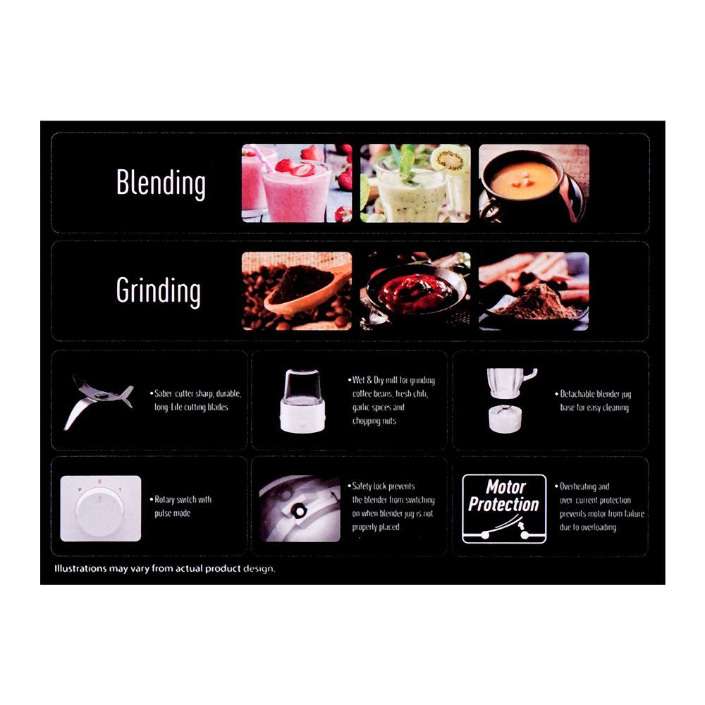 Panasonic Blender With Dry Mill, 400W, White, MX-EX1081 - Image 5