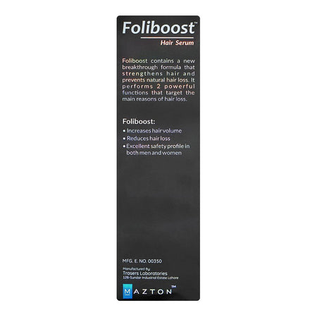 Foliboost Hair Growth Serum, Reduces Hair Loss, 45ml - Image 2