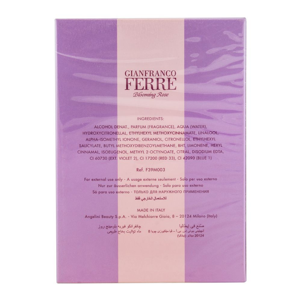 Gianfranco Ferre Blooming Rose Eau De Toilette, Fragrance For Women, 100ml - Image 4