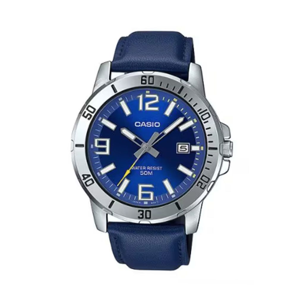 Casio Men's Band Analog Watch, MTP-VD01L-2BVUDF - Main Image