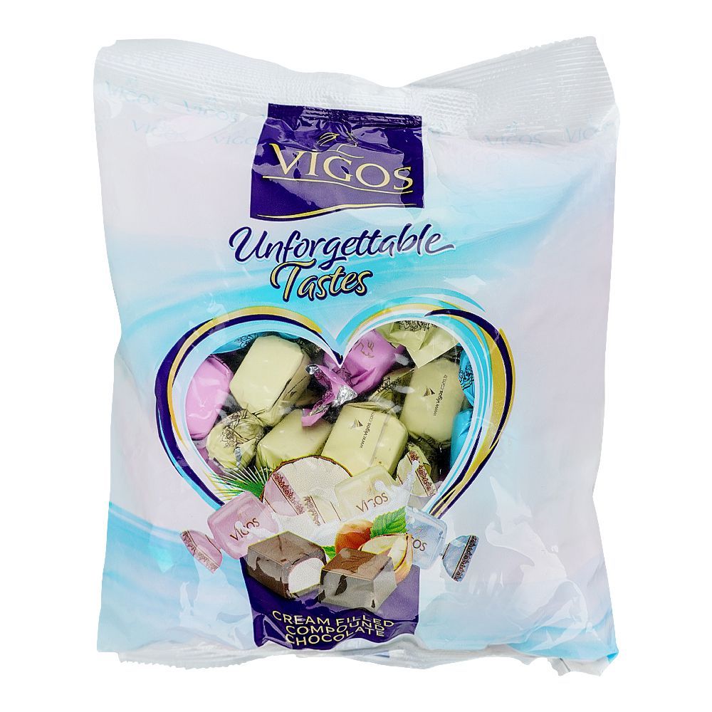 Vigos Cream Filled Compound Chocolate, 500g Bag - Main Image