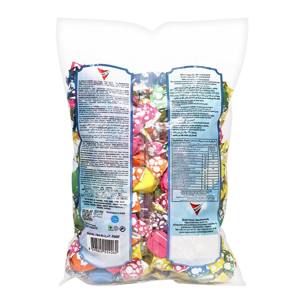 Vigos White Fruit Compound Chocolate Candies, 800g Bag - Image 2