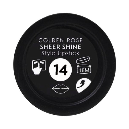 Golden Rose Sheer Shine SPF 25 Stylo Lipstick, 14 - Image 3