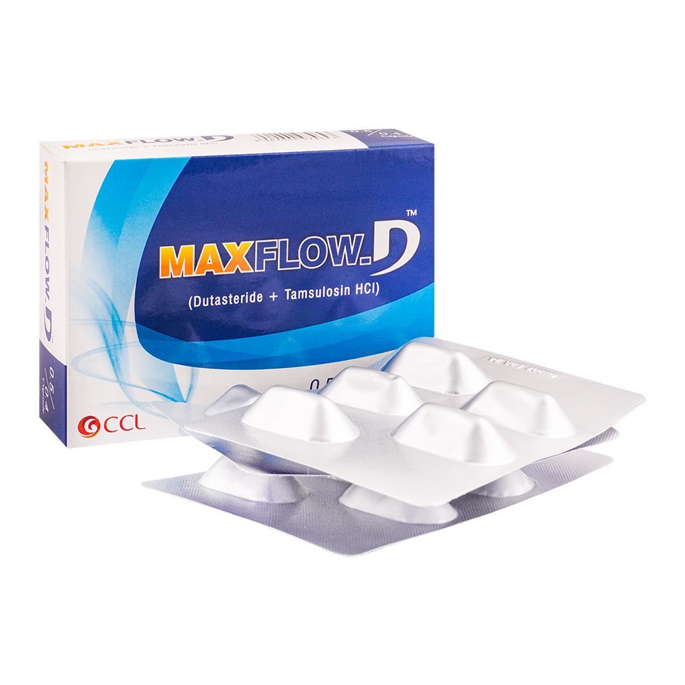 CCL Pharmaceuticals Max Flow-D Capsule, 0.5/0.4mg, 20-pack - Main Image