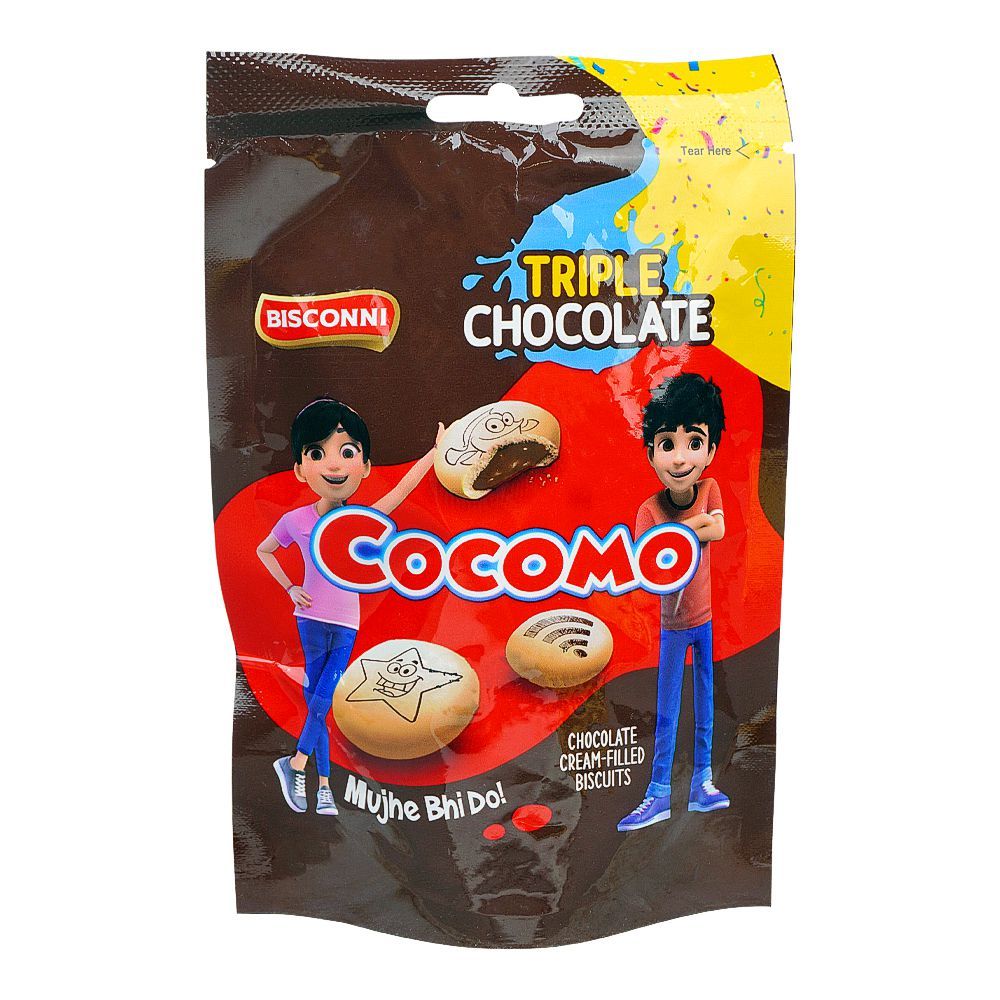 Bisconni Cocomo Triple Chocolate Cream Biscuit, 39.6g - Main Image