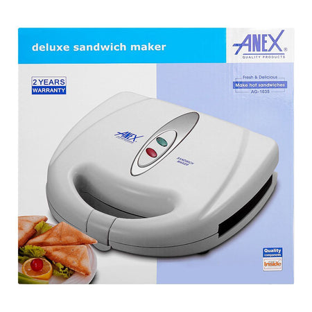 Anex Sandwich Maker, 750W, Black, AG-1035 - Image 3
