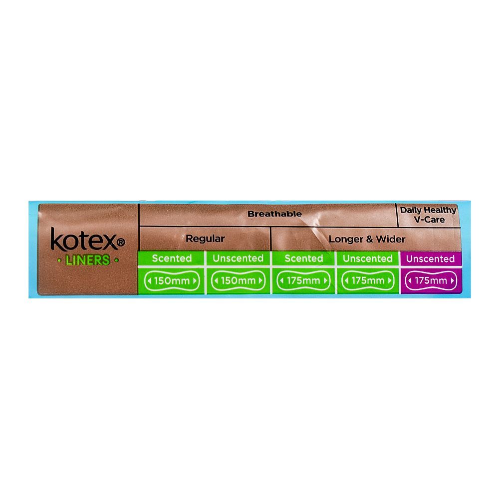 Kotex Daily Healthy V-Care, Longer & Wider Panty Liner, 32-Pack - Image 4