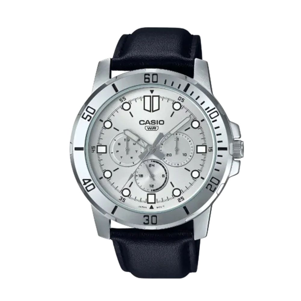 Casio Men's Band Chronograph Watch, MTP-VD300L-7EUDF - Main Image