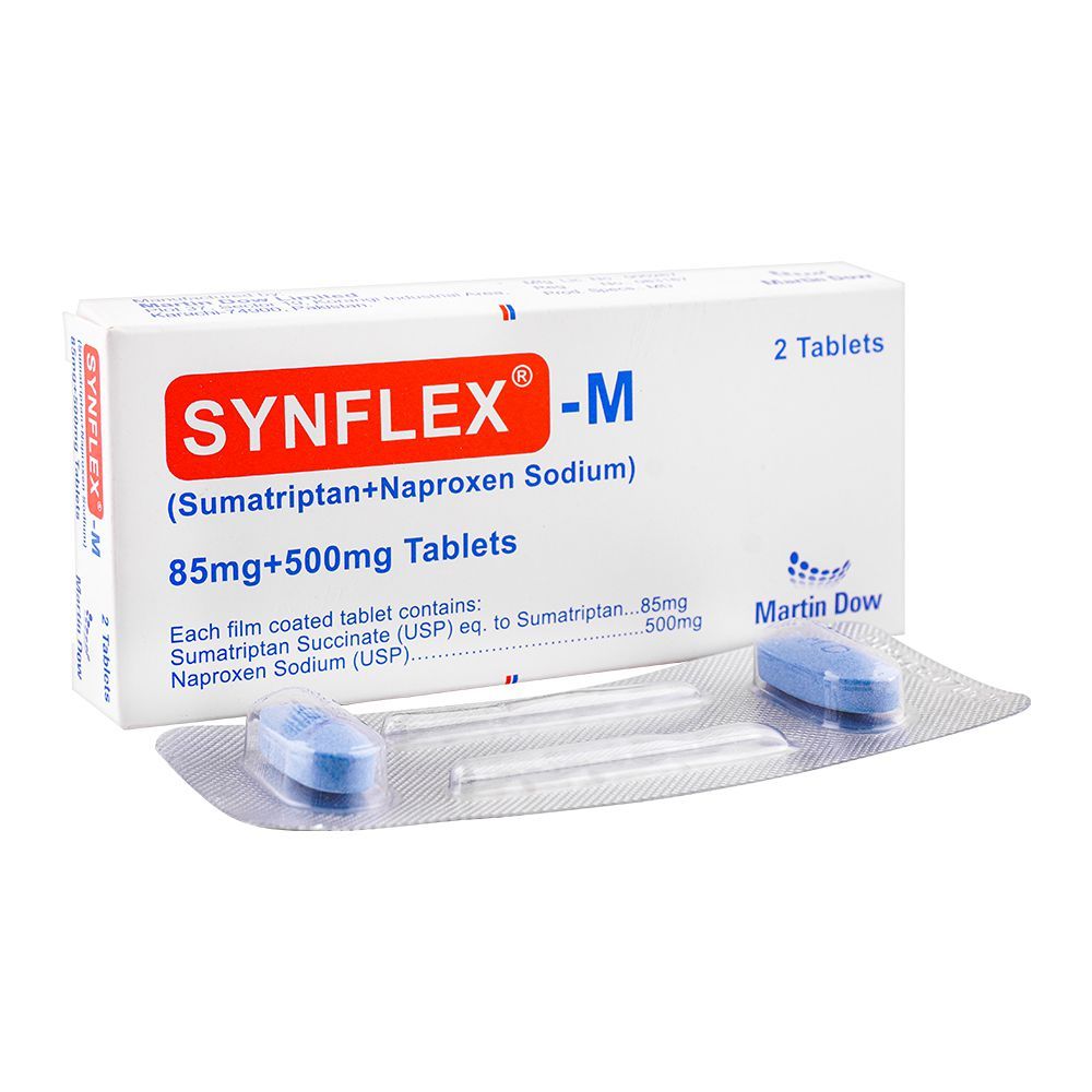 Martin Dow Synflex-M Tablet, 85mg + 500mg, 2-Pack - Main Image