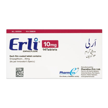 PharmEvo Erli Tablet, 10mg, 14-Pack - Image 2