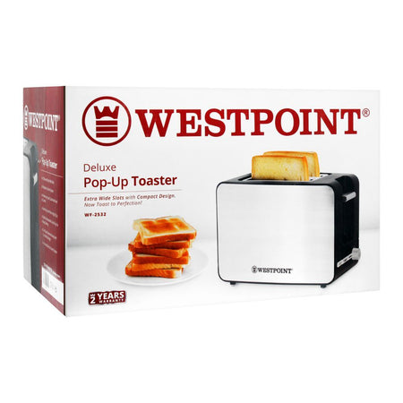 West Point Deluxe 2 Slice Pop-up Toaster, WF-2532 - Image 2