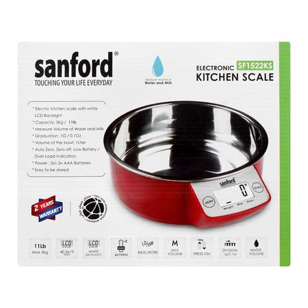 Sanford Electronic Kitchen Weight Scale Machine, SF1522KS - Image 3