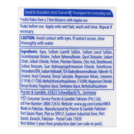 Head & Shoulders Silky Black Anti-Dandruff Shampoo, Leaves Hair - Image 3