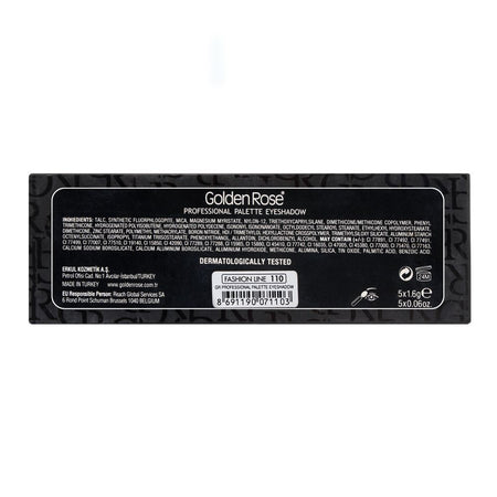 Golden Rose Professional Palette Eyeshadow, 110 Fashion Line - Image 3