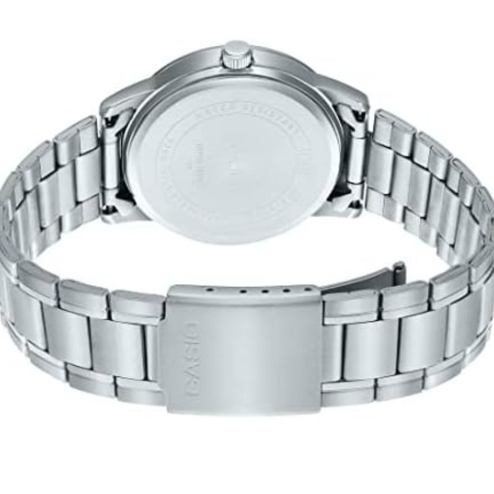 Casio Men's Formal Analog Watch With Silver Dial & Stainless Steel Bracelet, MTP-V005D-7BUDF - Image 2