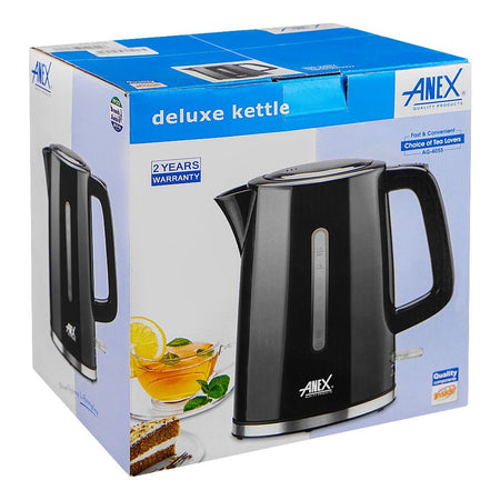 Anex Deluxe Kettle, 1850-2150W, 1700ml Capacity, Black, AG-4055 - Image 2