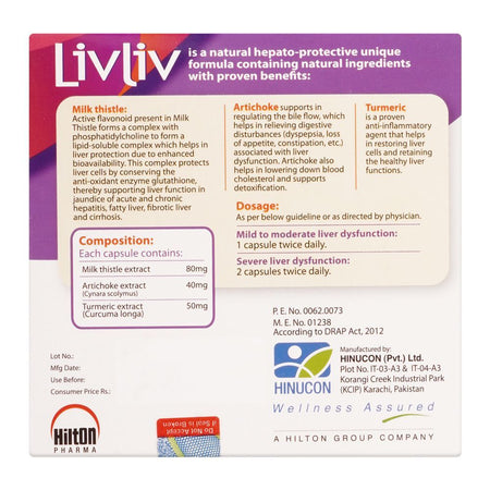 Hilton Pharma Liv Liv Capsule, 20-Pack - Image 2