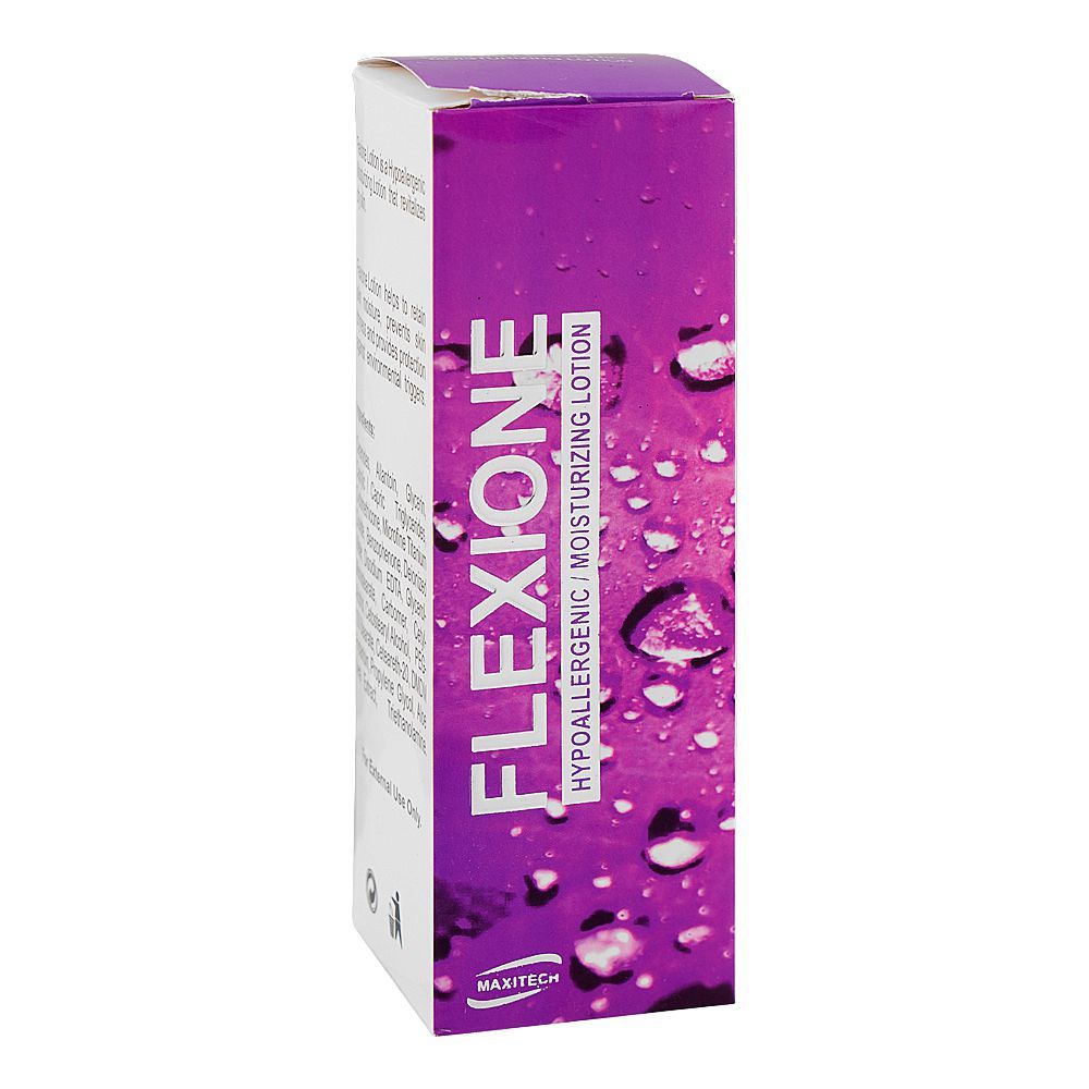 Flexione Hypoallergenic Moisturizing Lotion, Paraben free, Non Greasy, 170ml - Main Image