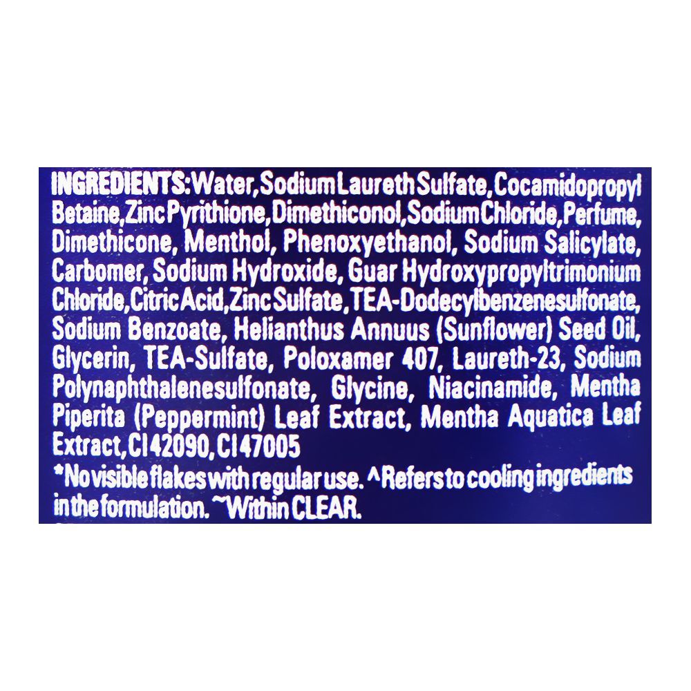 Clear Men Cooling Itch Control Anti-Dandruff Shampoo, For All Hair Types, 315ml - Image 3