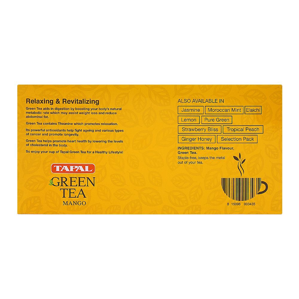 Tapal Mango Green Tea Bags, 30-Pack - Image 4